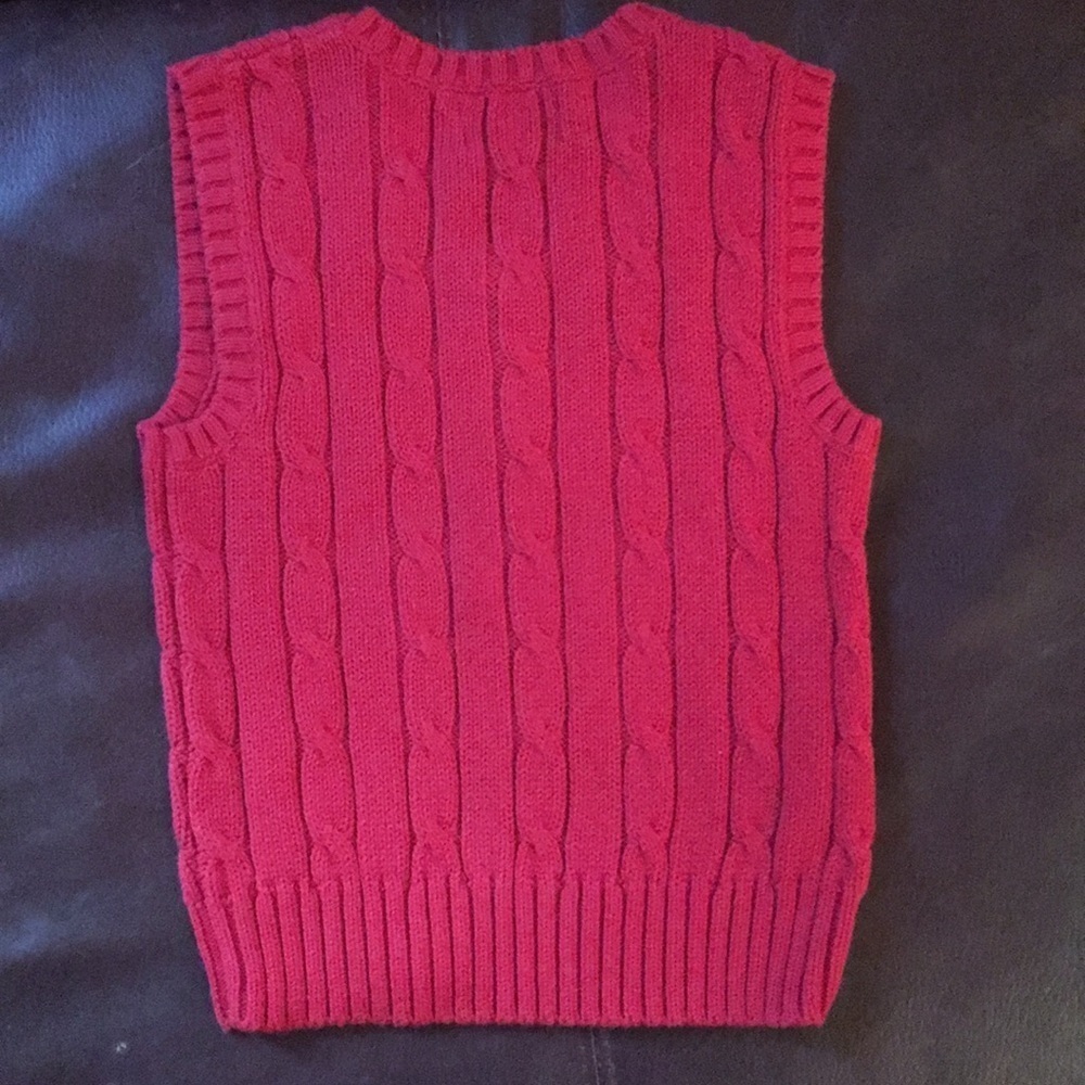 Chaps red sweater vest - Picture 3 of 4